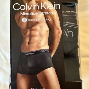 Calvin Klein Black Microfiber Boxer Briefs